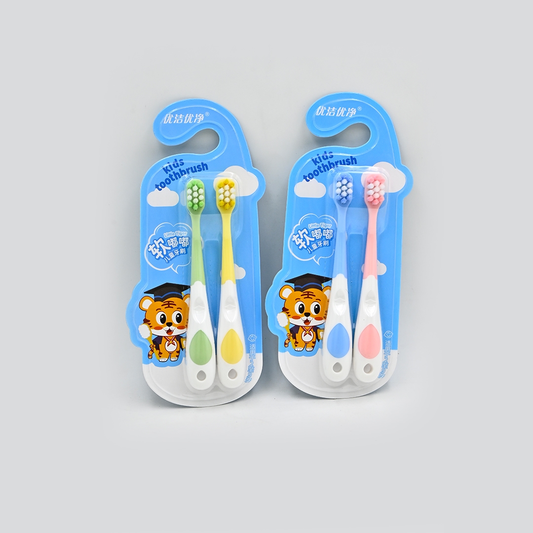 ProX 2-Pack Ultra-Soft Kids Little Tiger Themed Toothbrush AB-2869