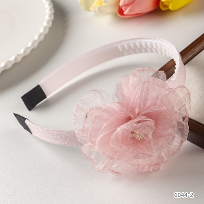 ProX Pink Mesh Flower Headband B-601-6_img_0