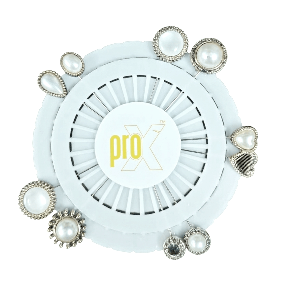 ProX High Quality 10pcs Metal Stick Hijab Pin Set_HP-505-1