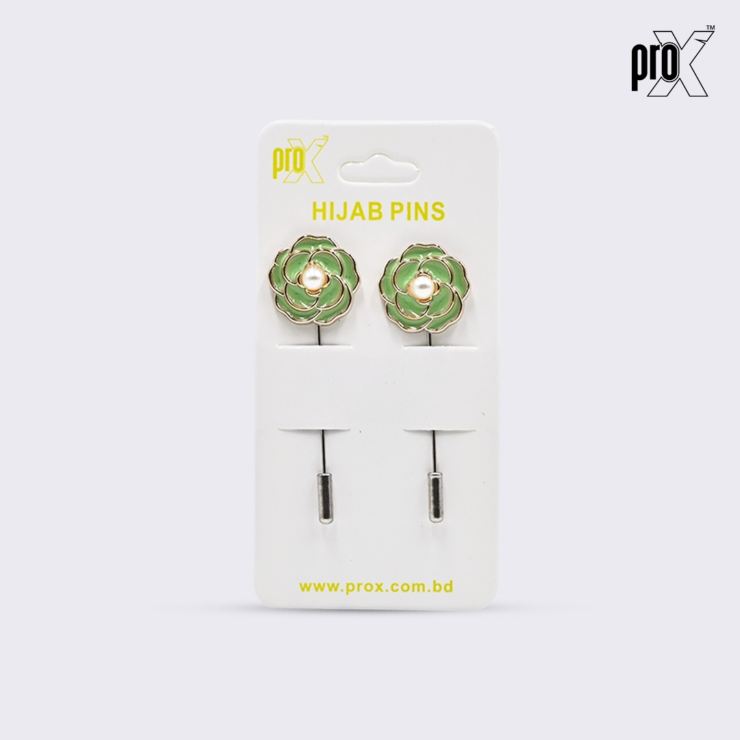 ProX 1 Pair Stick Hijab Pin_HP-501-1_Green