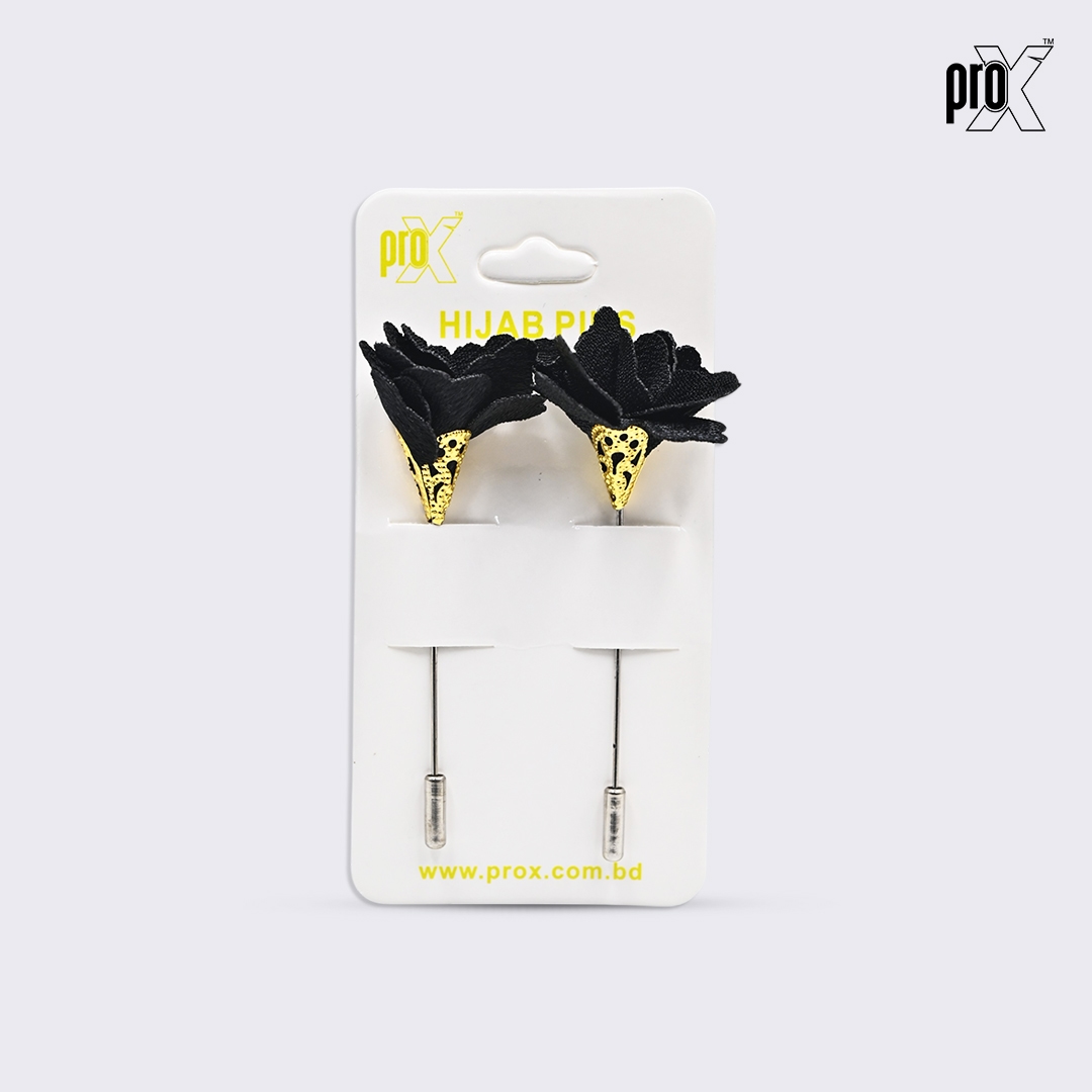 ProX 1 Pair Stick Hijab Pin_HP-501-4_Black