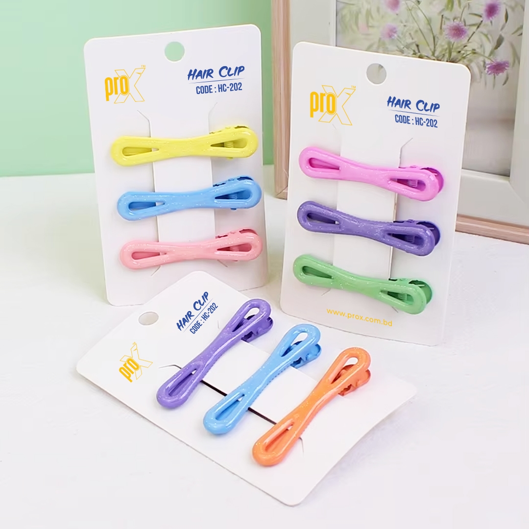ProX Timeless Twists Hair  Clip For Women HC-202-8 ( 3pcs ) Multi-Color