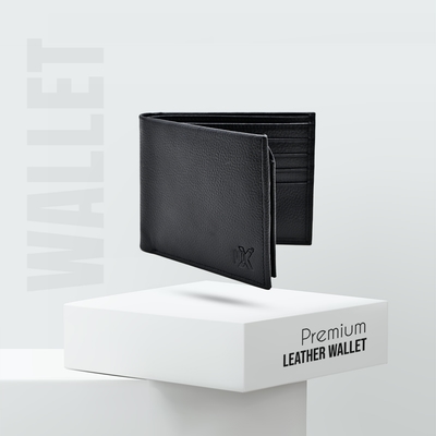ProX High Quality Original Cow Leather Wallet_FW-2722 Black_img_0