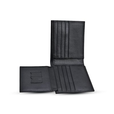ProX High Quality Original Cow Leather Wallet_FW-2722 Black_img_1