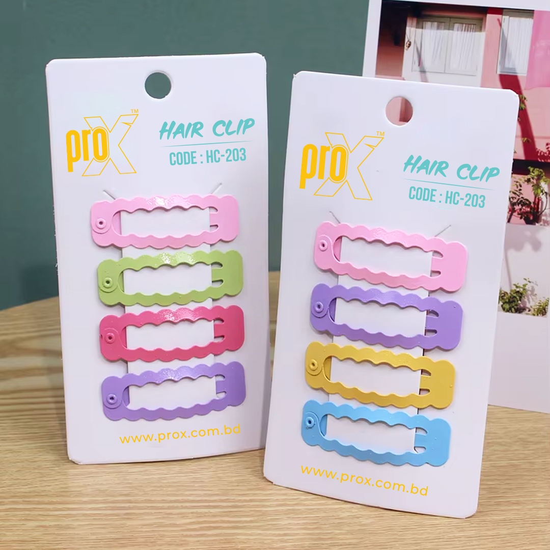 ProX Essential Hair Clip For Women HC-203-16 ( 4pcs ) Multi-Color