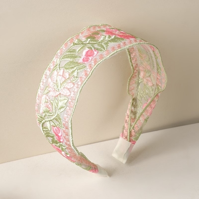 ProX Elegant Chiffon Embroidery Flower Hairband_B-602-1_img_0