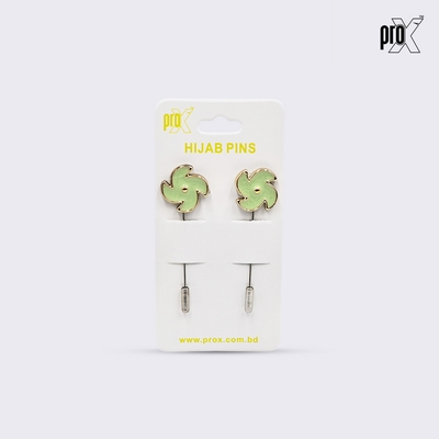 ProX 1 Pair Stick Hijab Pin_HP-501-2_Green_img_0