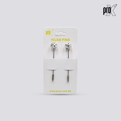 ProX 1 Pair Stick Hijab Pin_HP-502-1_Silver Color_img_2