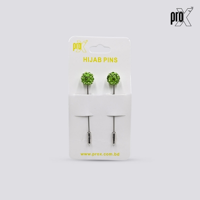 ProX 1 Pair Stick Hijab Pin_HP-502-1_Green Color_img_1