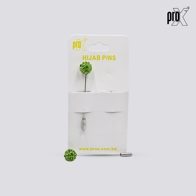ProX 1 Pair Stick Hijab Pin_HP-502-1_Green Color_img_2