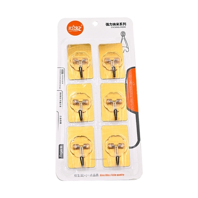 Transparent Self-Adhesive Wall Hooks_6pcs WH-2227_img_1