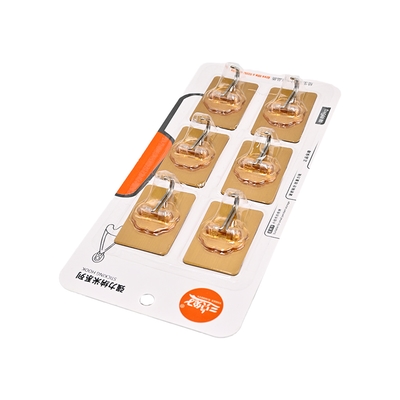 Transparent Self-Adhesive Wall Hooks_6pcs WH-2227_img_0