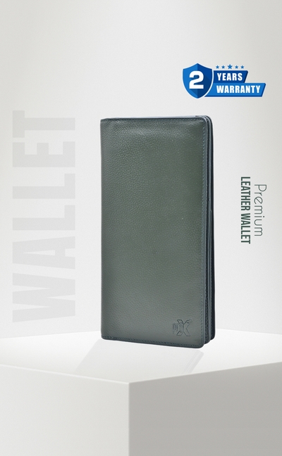 ProX High Quality Original Cow Leather Wallet_PW-2708 Deep Green_img_0